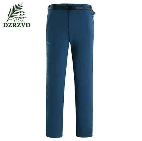 Dzrzvd verano al aire libre Pantalones de senderismo primavera hombres deportes elástico Softshell splicing transpirable camping senderismo secado rápido Pantalones