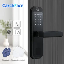 Отпечаток пальца умный дверной замок карта цифровой код электронный дверной замок Домашний врезной замок безопасности