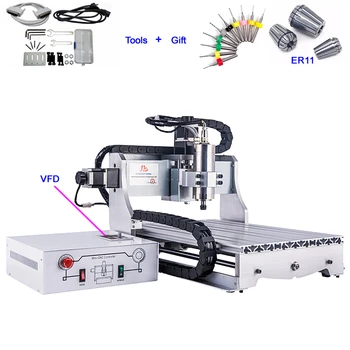 

2200W Mini CNC Cutting Machine 3040 2.2KW VFD CNC Metal Milling Engraving Machine CNC Router