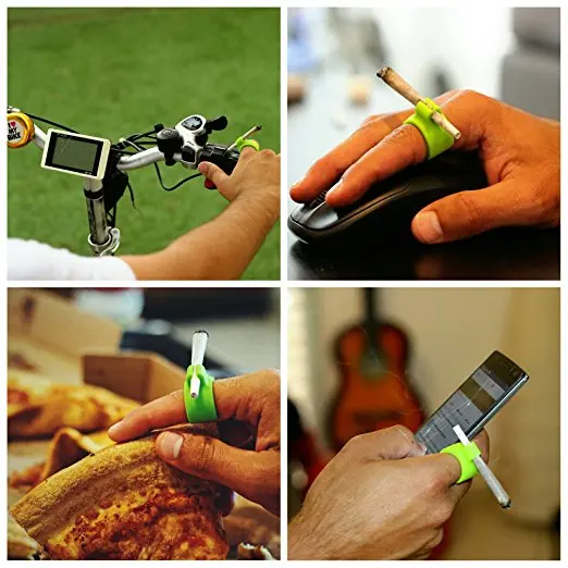 

New Design Silicone Ring Finger Hand Rack Cigarette Holder For Regular smoking Accessories Only Silicone Ring no Cones