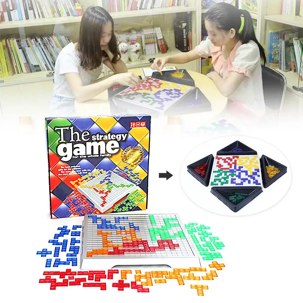 Стратегия Blokus игра, настольная игра обучающая игрушка русская коробка серии игры 484 квадраты игры для детей Крытый русская коробка серии