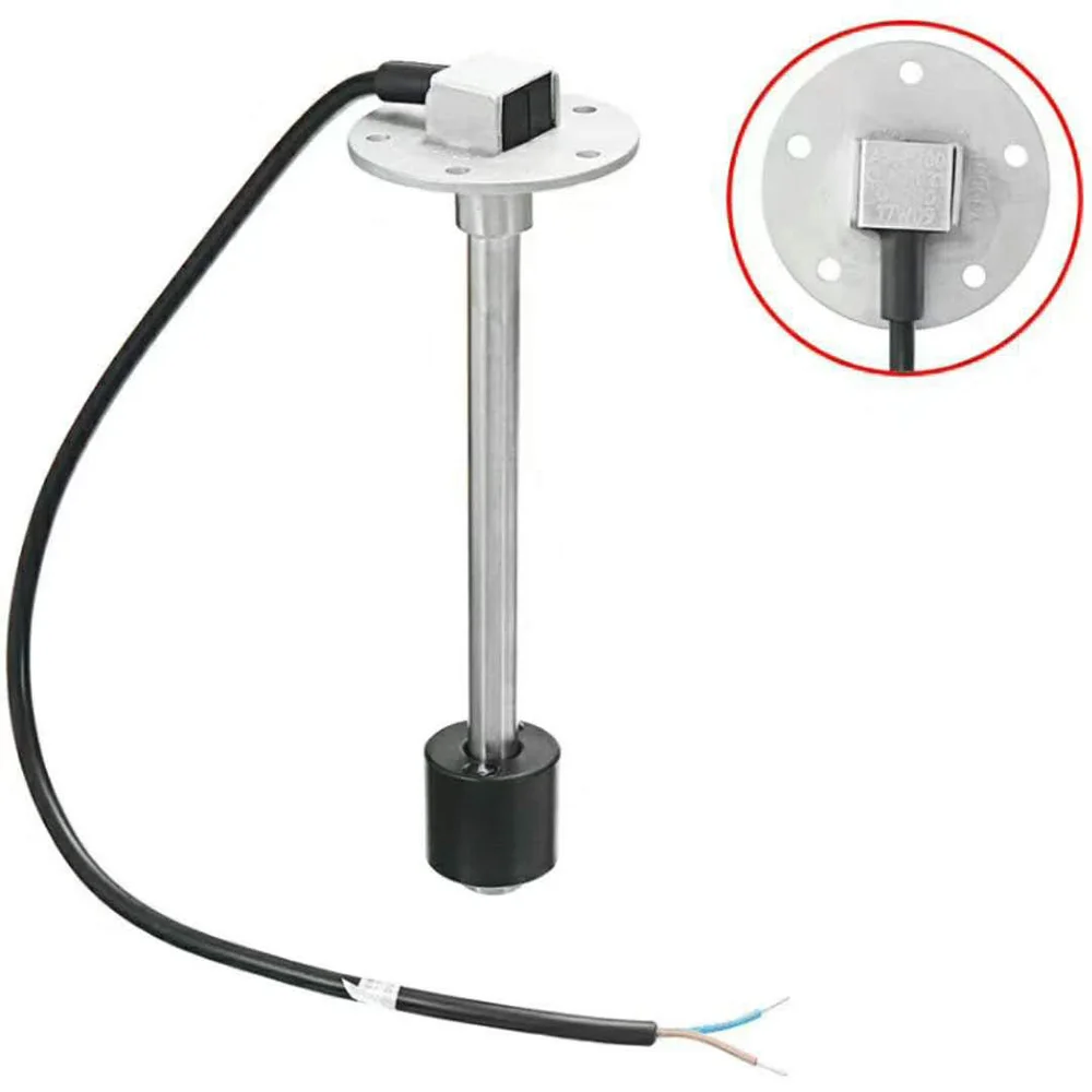 

200 300 350 450mm Water Level Flow Sensor Liquid Fuel Meter Switch Boat Sender Unit Marine 0~190 ohm Fuel &Water Level Gauge