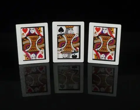 3pcs/lot Automatic Three Card Monte (poker Size,8.8x6.4cm 3pcs/lot Automatic Three Card Monte (poker Size,8.8x6.4cm
