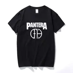 Летняя мода Heavy Metal Rock Пантера Группа футболка из хлопка с круглым вырезом и короткими рукавами футболка в стиле хип-хоп топы, футболки
