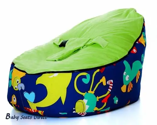 

Free shipping disco convertible baby beanbag chair, two tops baby beanbags cover only