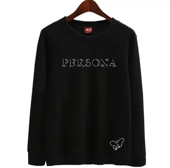 

Kpop girl's generation taeyeon solo concert persona printing o neck sweatshirt for sone thin loose pullover hoodie