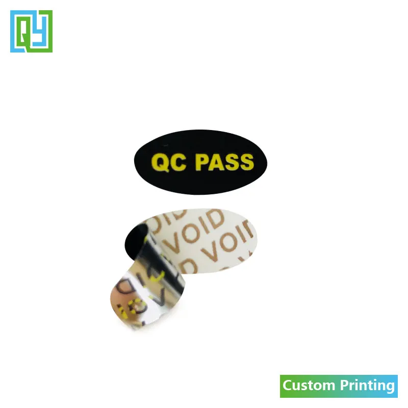 

200pcs/lot 24x11mm Wholesale self adhesive label QC PASS VOID OPEN stickers warranty void if removed sticker security labels