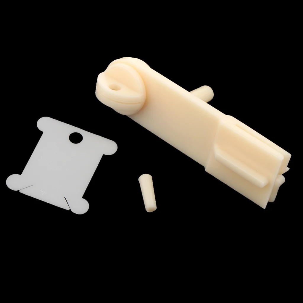 Hand Operated Yarn Wool Thread Winder Holder Tool Machine with 30 Pieces Plastic Bobbins
