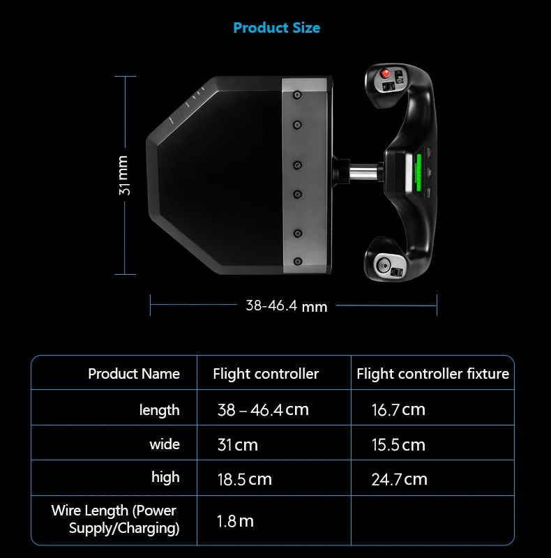 Logitech Saitek PRO Flugjochsystem Flugsimulator-Controller