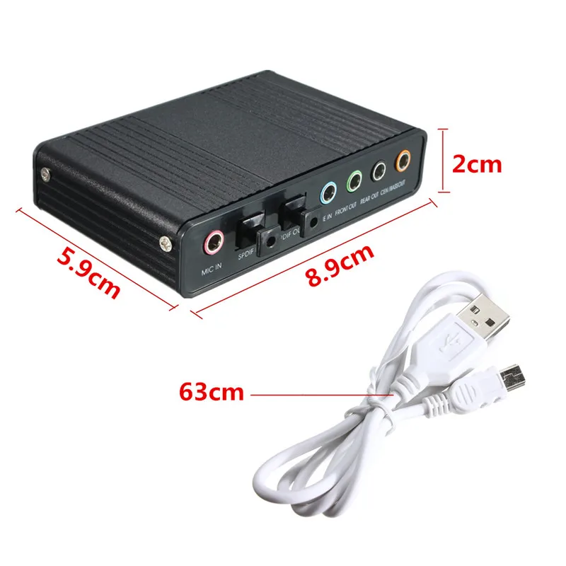Brand New USB Sound Card 4 Channel 5.1 Audio Sound Card External