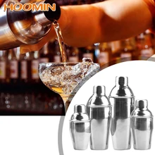 HOOMIN вечерние Барные инструменты 1 шт Нержавеющая сталь шейкер Barware Бостон Коктейль Мартини Вино смеситель 250/350/550/750 мл