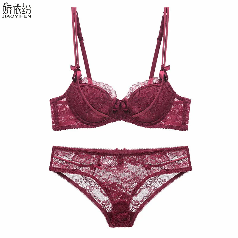 Hot Sale Europe Women Underwear Set Sexy Lace Ultra Thin Comfortable Bra Beautiful Girls Lingerie &amp brief sets | Женская одежда