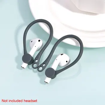 

1 Pair Protective Earhooks Holder Secure Fit Hooks Wireless Earphone Accessories Silicone Sports Anti-lost Ear Hook For Airpods