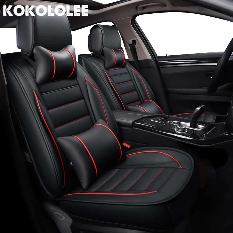 Чехлы на сиденья автомобиля kokolee из искусственной кожи для vw jetta 6 sx4 pajero sport hyundai