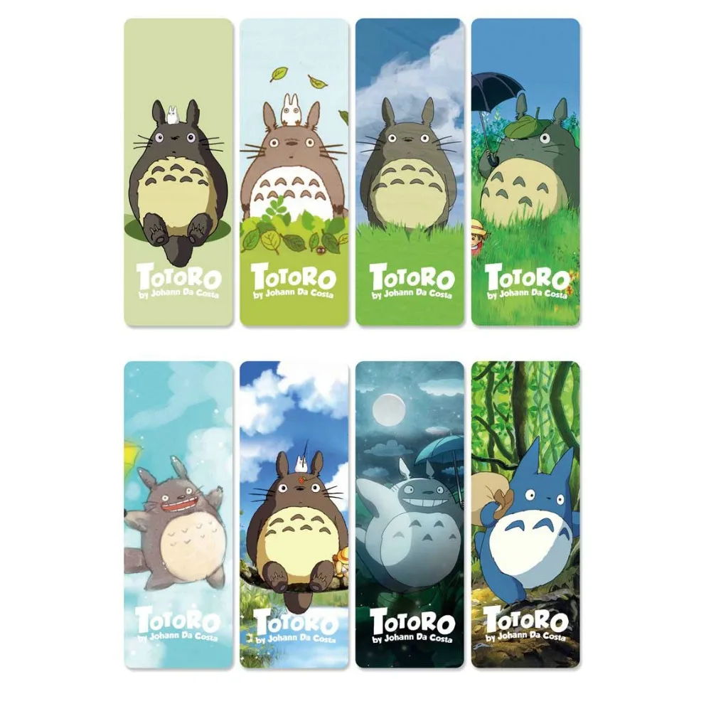 8 шт. водонепроницаемая Прозрачная ПВХ пластиковая вкладка из аниме My neighant Totoro |