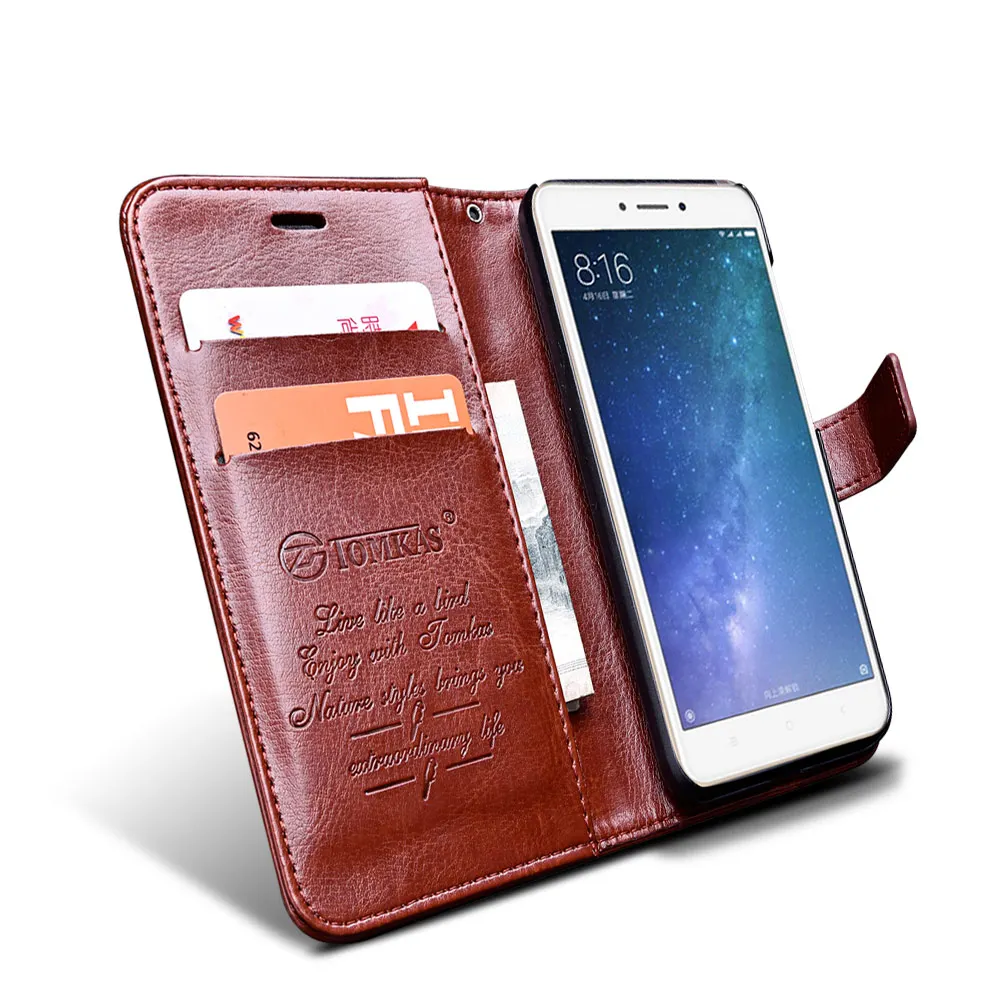 Tomkas Luxury Leather Xiaomi Redmi 4X Case Wallet PU With Holder Stand Business Flip Luxury Case For Xiaomi Redmi 4X Cover Coque (6)