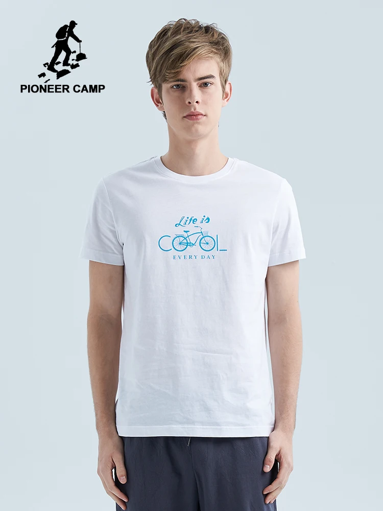Пионерский лагерь, летняя велосипедная Футболка с принтом, Мужская футболка с круглым вырезом, одежда для фитнеса, мягкая дышащая повседневная мужская футболка ADT906196