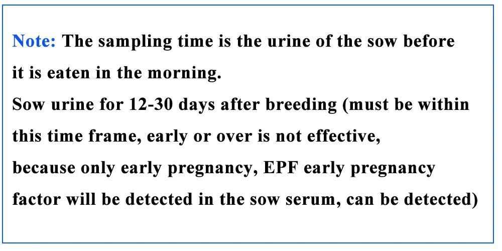 Pig Pregnancy Test Paper Pregnant Detection Livestock
