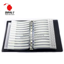 1206 1% SMD résistance échantillon livre 1/4W 0R-10M 170valuesx25pcs = 4250 pièces résistance Kit 0R ~ 10M