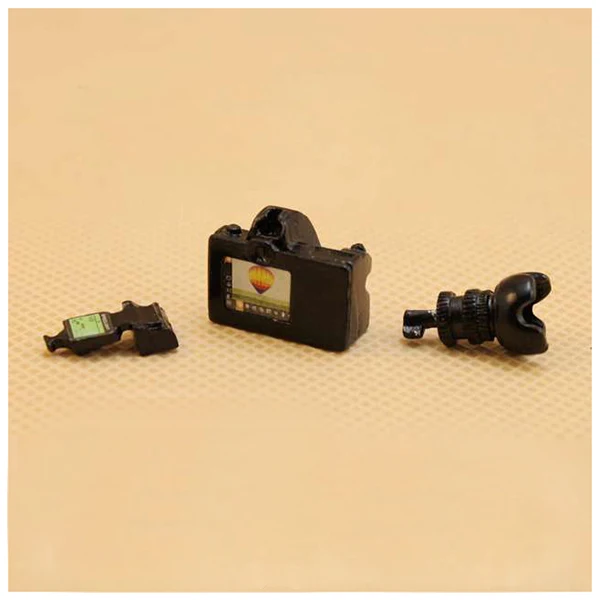 1/12 кукольный домик миниатюрная игрушечная камера со вспышкой и объективом Нерабочая