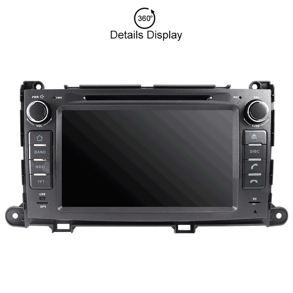 Автомобильный dvd-плеер gps навигация для Toyota Sienna 2010- автомобильный аудио стерео Мультимедиа gps головное устройство HD сенсорный экран Радио Лента