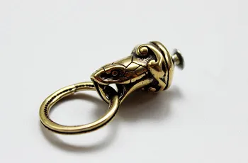 

Brass Python EDC Key Chain Pendant Zipper Head Pendulum Purse Belt Accessories EDC Multi Tools