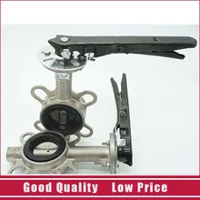 2 шт. SS304 зажимной клапан-бабочка DN50 1.6Mpa ручной клапан