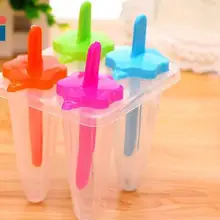 Лидер продаж! Красивый дизайн, сделай сам, форма звезды, 4 ячейки, форма для мороженого, форма для мороженого, ледяная палка, лоток для морозилки, CANDYKEE