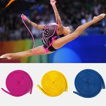 10 мм* 3 м сплошной цвет постепенное изменение художественная гимнастика веревка для тренировок соревнований специальные гимнастические ленты профессиональный спорт A