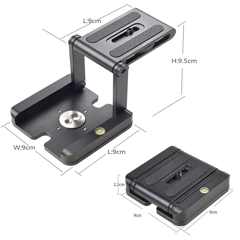 Гибкий штатив для камеры INSEESI типа Z, складной алюминиевый штатив с поворотной головкой и быстросъемной пластиной для DSLR и фотостудии