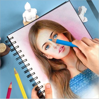 

8K/16K Coil Sketchbook Diary for Drawing Painting Graffiti Hard Cover Wood Pulp Paper Sketch Book Memo Pad Notebook School Gift