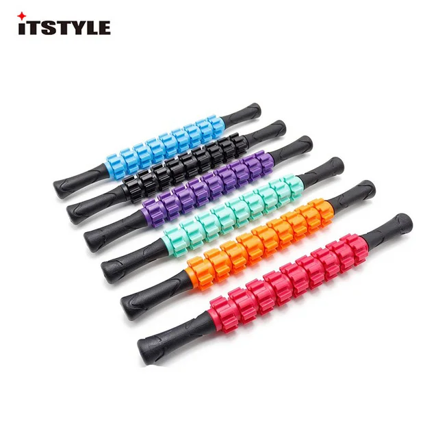

9 Ponit gear Massage Roller Stick Leg Back Relax Foam Roller Muscle Therapy Relieve Physio Yoga Block