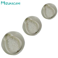 Новинка DIY Форма для торта 3 подушка в форме божьей коровки форма помадка Весенняя печать Stamper кухонный инструмент для выпечки Кухонные принадлежности MS-00067