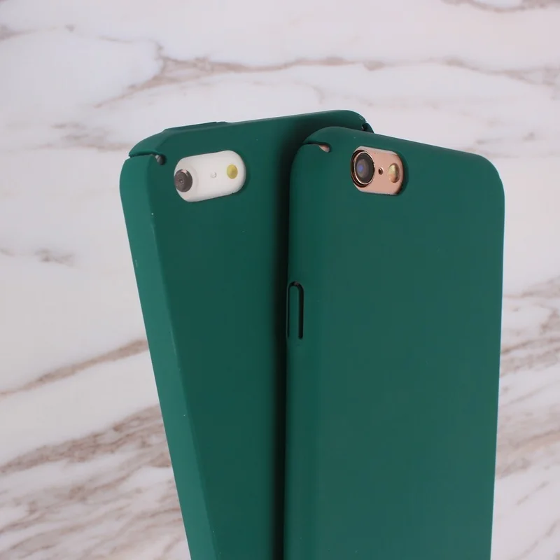 Colorful Solid Candy Colors Case For Apple iPhone 7 Plus 5 5S Se 6 6S 7 Cases Hard 08