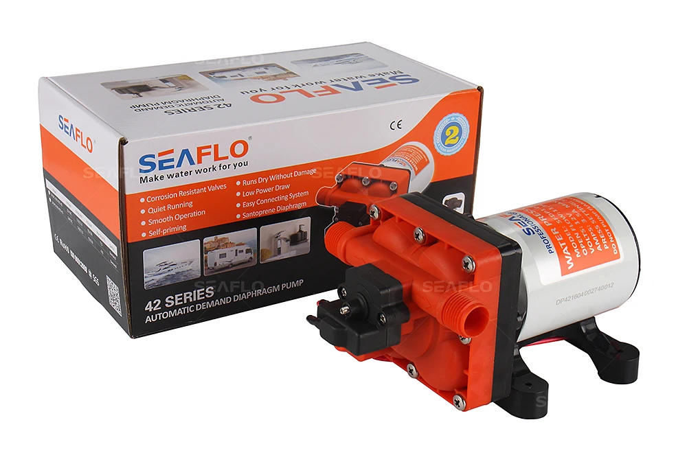 

Mini Water Pressure Pump SEAFLO Brand 11.3 LPM 55PSI Diaphragm Pump 12v for Marine Boat Yacht