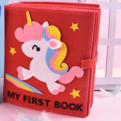 DIY High Quality My First Book 22 Pages For Baby Early Learning Toys Felt Quiet Book Special Gift Mom Handmade Felt DIY Package - Цвет: For Girl