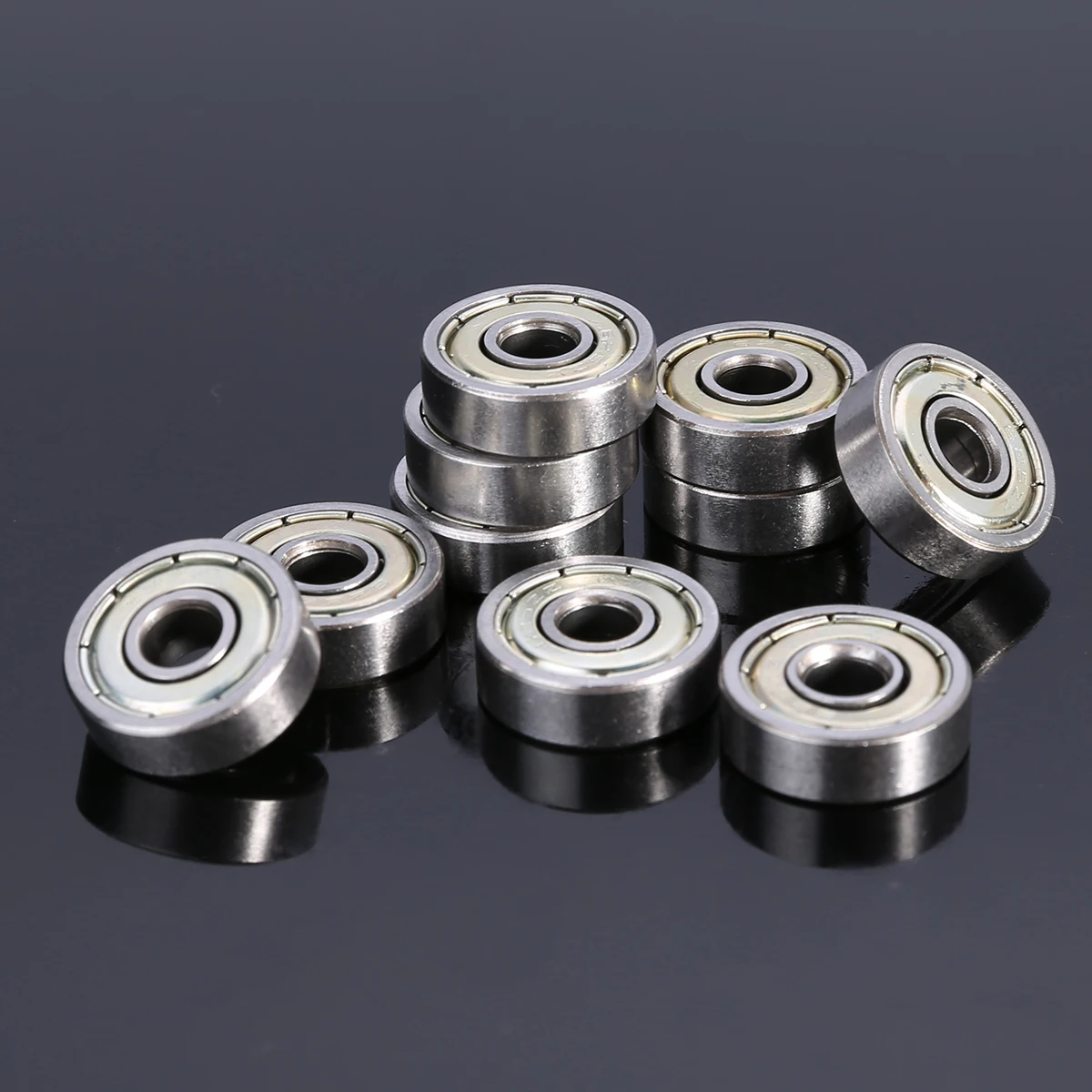 10pcs High Precision 625ZZ Carbon Steel Ball Bearings Single Row Deep Groove Radial Ball Bearing With Grease 5*16*5mm Mayitr