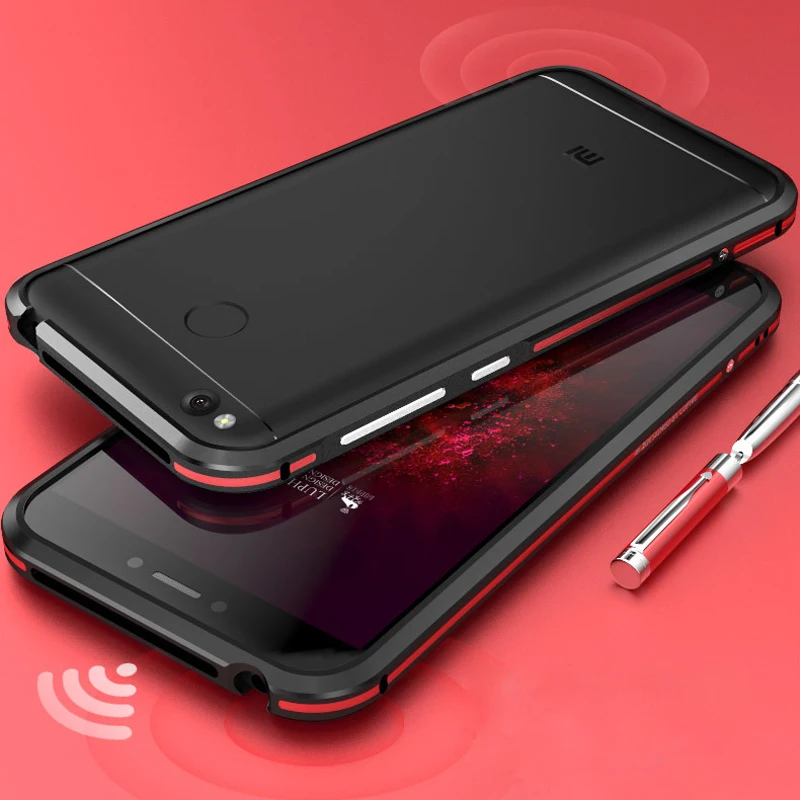 Luxury Aluminum Metal 5inch Phone Bumper Xiaomi Redmi 4X Case Dual Color Redmi 4X Cover For