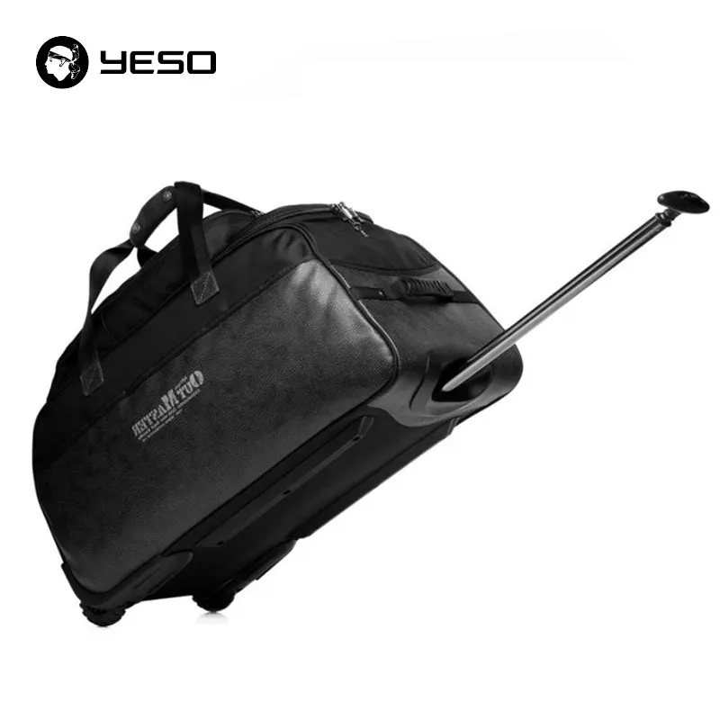 Hand Luggage Trolley Travel Bag 73L 28 Inch Waterproof Oxford Leather Suitcase Bags On Wheels