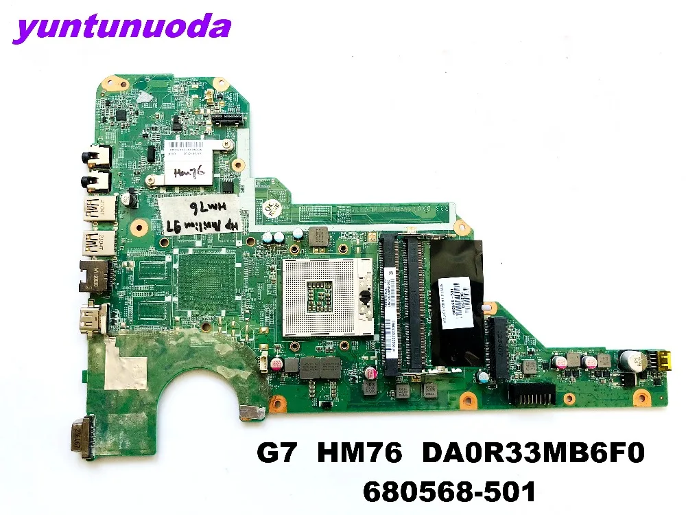 

Original for HP G7 laptop motherboard G7 HM76 DA0R33MB6F0 680568-501 tested good free shipping