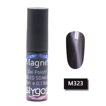 SLYGOS, 6 мл, благородная серия, кошачий глаз, магнит, для ногтей, Гель-лак, долговечный, портативный, впитывается, для ногтей, УФ Магнитный Гель-лак, лак для маникюра - Цвет: M323
