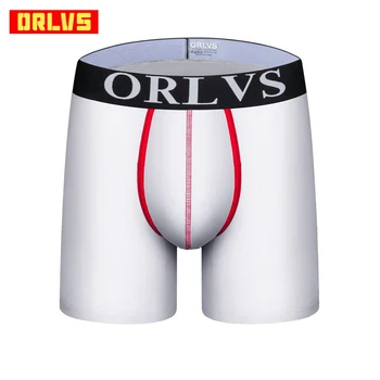 

ORLVS Brand Mens Underwear Boxers Long Men Boxer Homme Slip Panties Calzoncillos Men's Underpants Hombre Boxershorts Man OR119