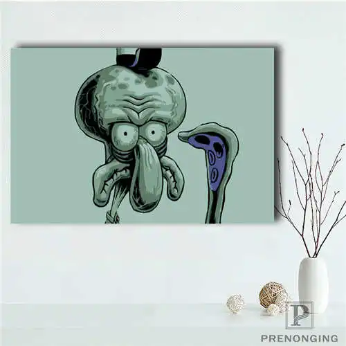 

Custom Canvas Poster spongebob (1) Printing Posters Cloth Fabric Wall Art Pictures For Living Room Decor#18-12-05-H-04-175