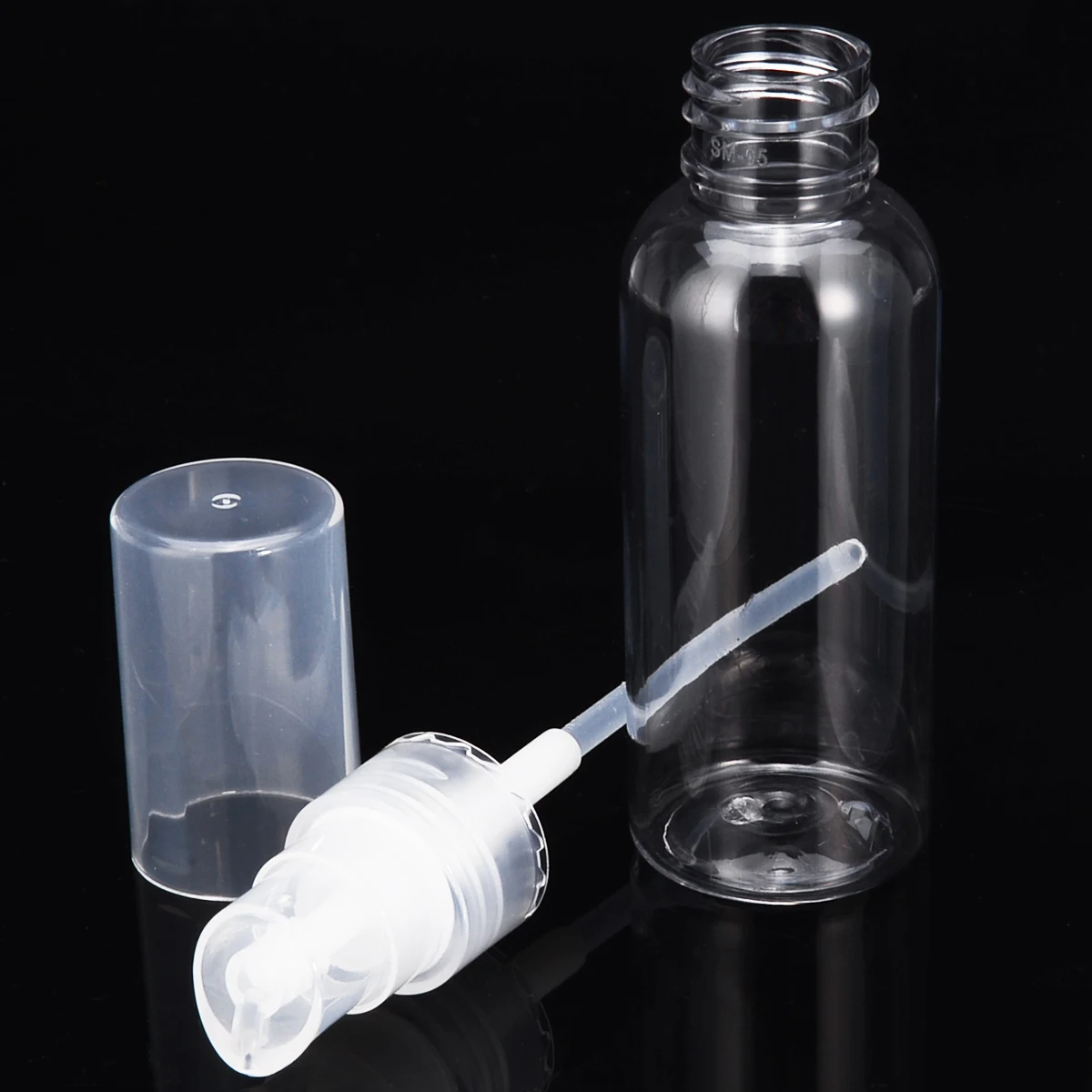 10pcs 50ml Refillable Lotion Bottle Empty Light Weight Makeup Dispenser Pump Container For Travel Portable