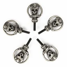 Части татуировки питания аксессуары 5 шт. личности татуировка в виде черепа Тип татуировки винт M4 для машины Запасные части для ружья набор