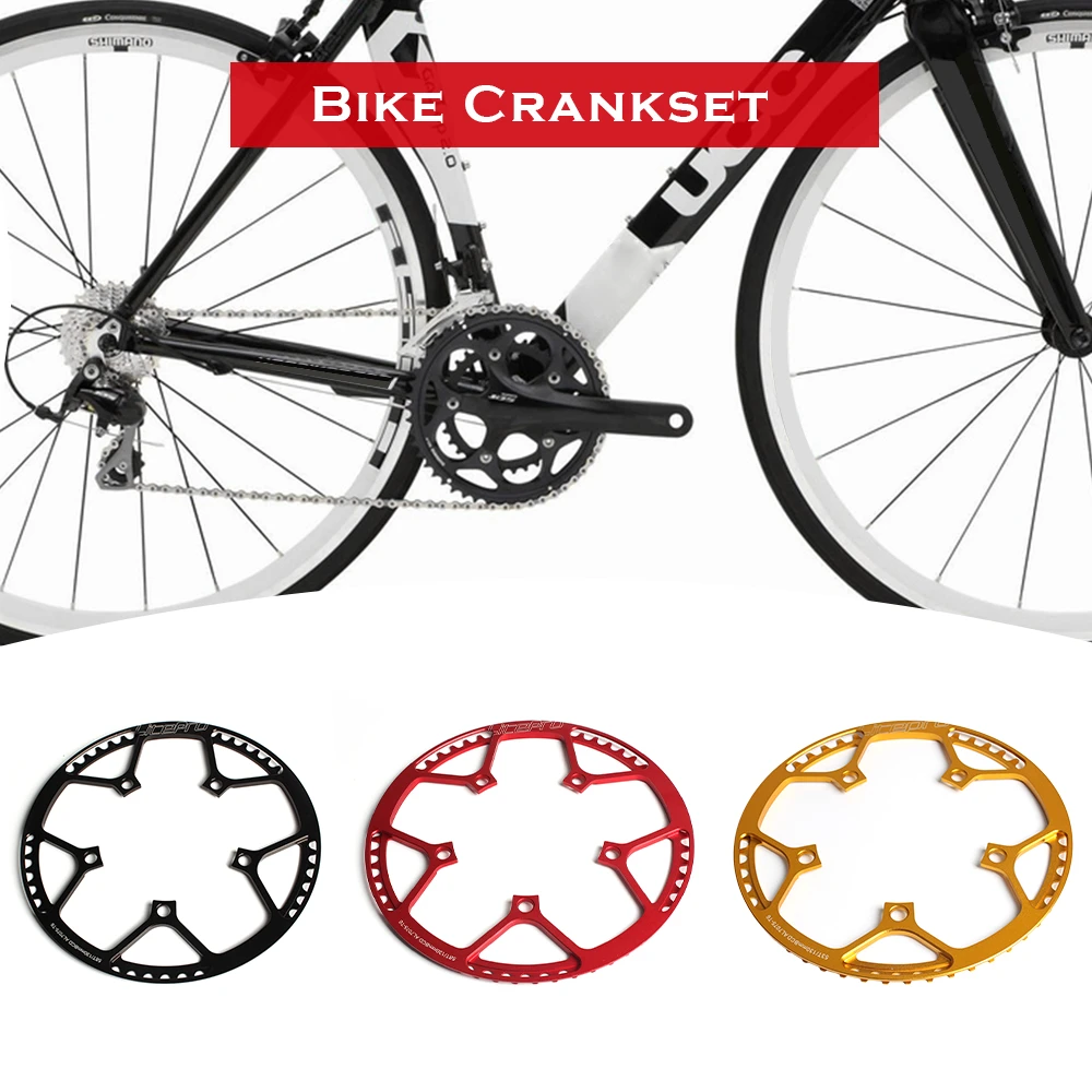

Lixada Bike Bicycle Chainring Folding Bike Single Crank Ring Round Chain Ring BCD 130MM 5 Bolts Chainring 53T / 45T / 58T