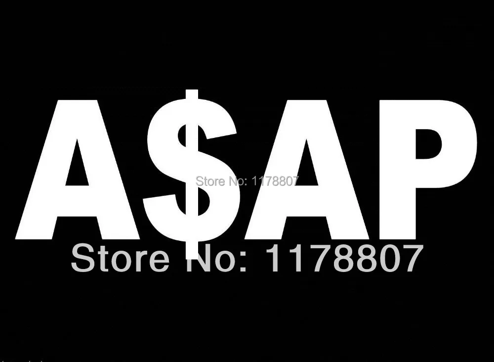 ASAP CASH FUNNY COLLEGE QUOTE DECAL STICKER CAR TRUCK SUV VAN LAPTOP WALL SALT