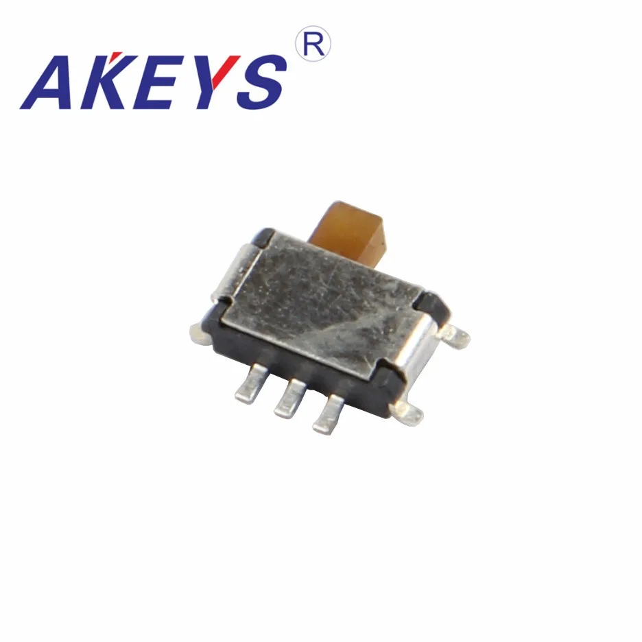 30 шт. MSKT-12C00 мини скользящий переключатель 1P2T SPDT 7 pin SMD SMT мини тумблеры желтый белый