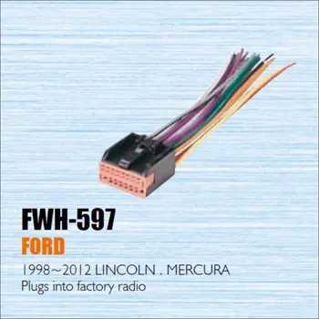 

Car CD DVD Player Power Wire Cable Plug For Ford Lincoln Mercury 1998-2012 Plugs Into Factory Radio / DIN ISO Female