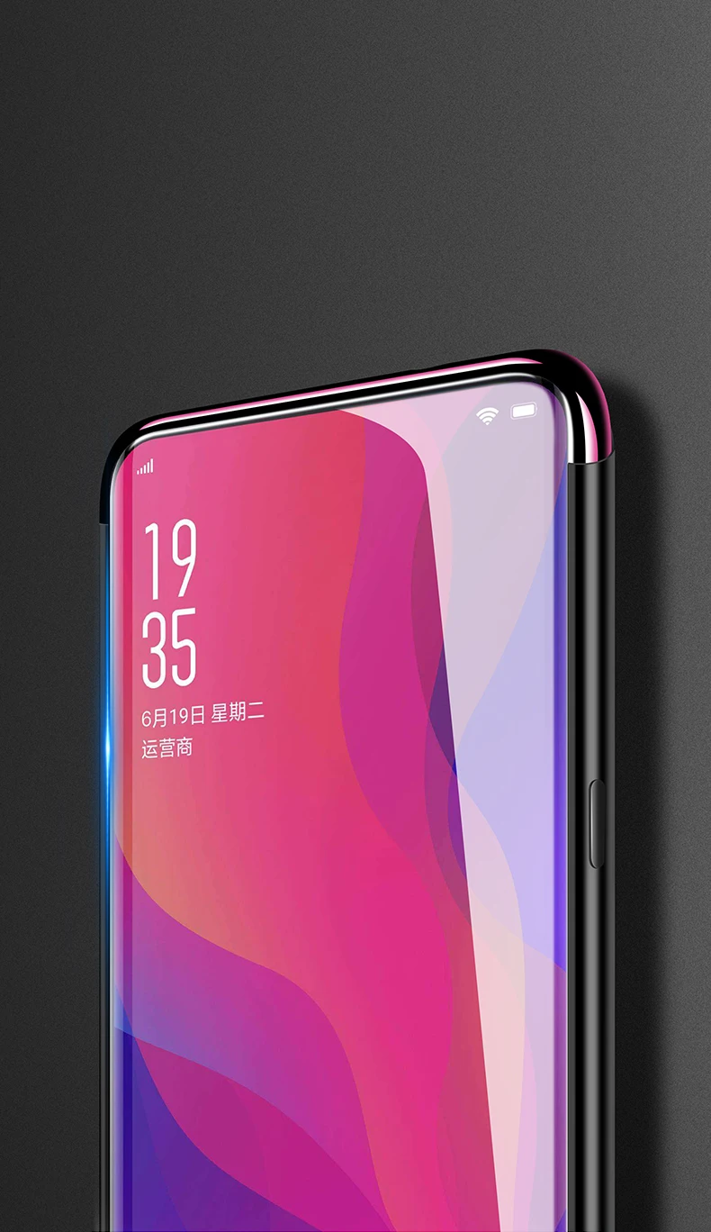 Роскошный чехол для OPPO Find X с магнитным кольцом, кожаный чехол для телефона, чехол для Oppo FindX